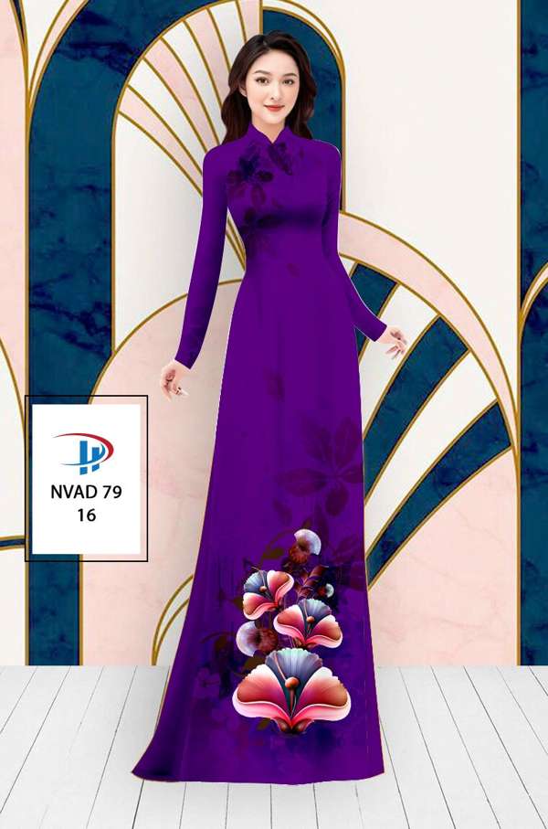 Vải Áo Dài Hoa In 3D AD NVAD79 50